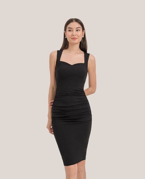 Padded Ruched Dress